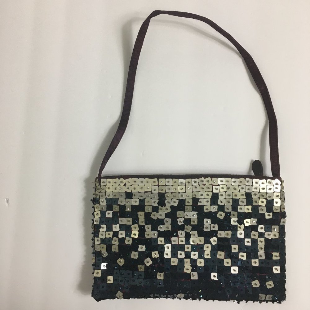 Blue & Purple Sequin Handbag